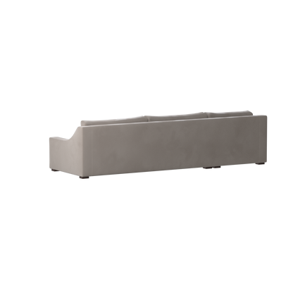 Canapé sectionnel Louis — Disposition d'angle modulaire à profil bas 