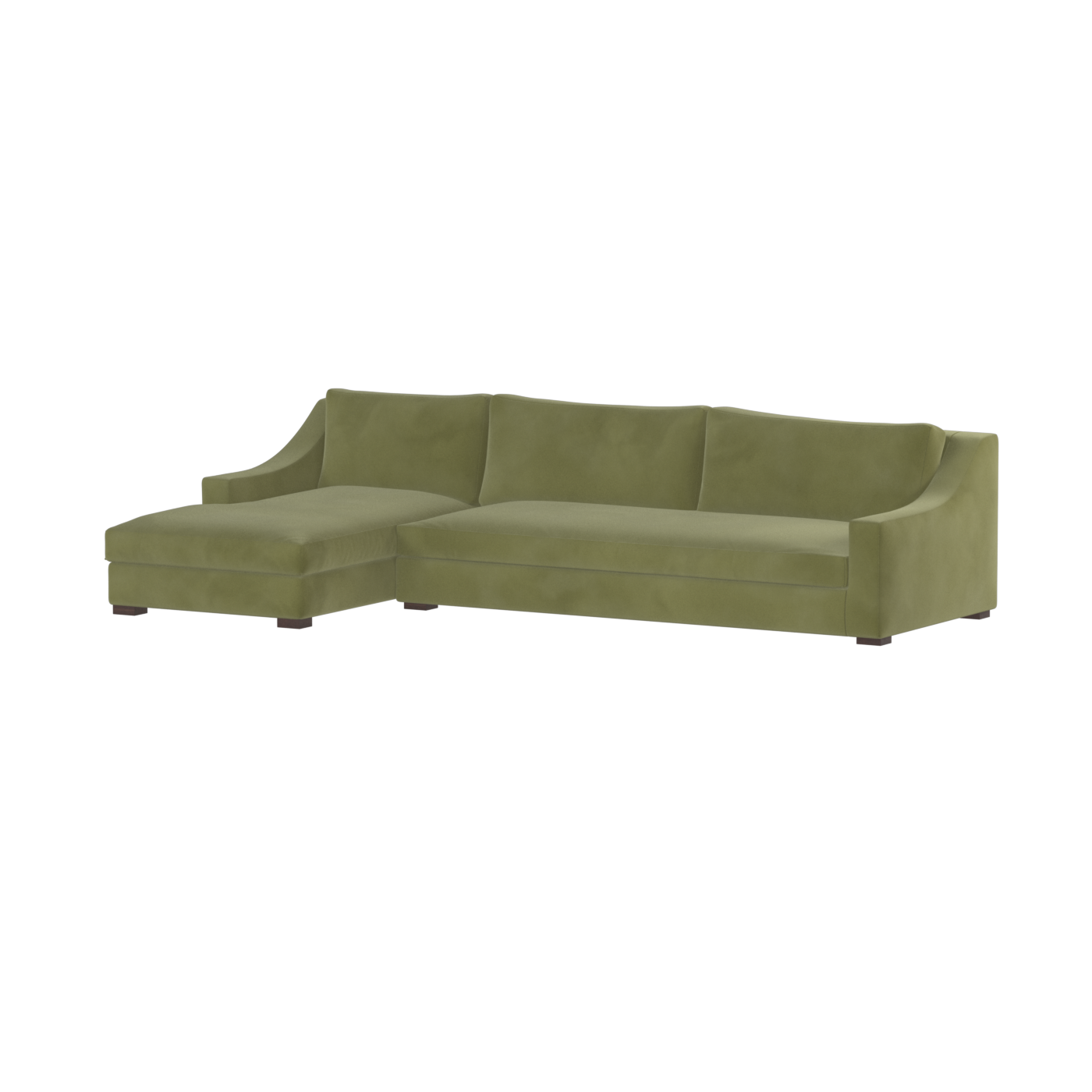 Louis Sectional Sofa — Low-Profile Modular Corner Layout