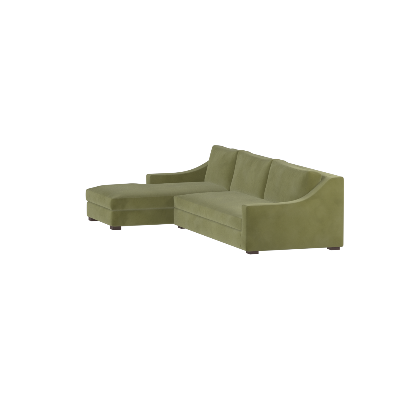 Louis Sectional Sofa — Low-Profile Modular Corner Layout