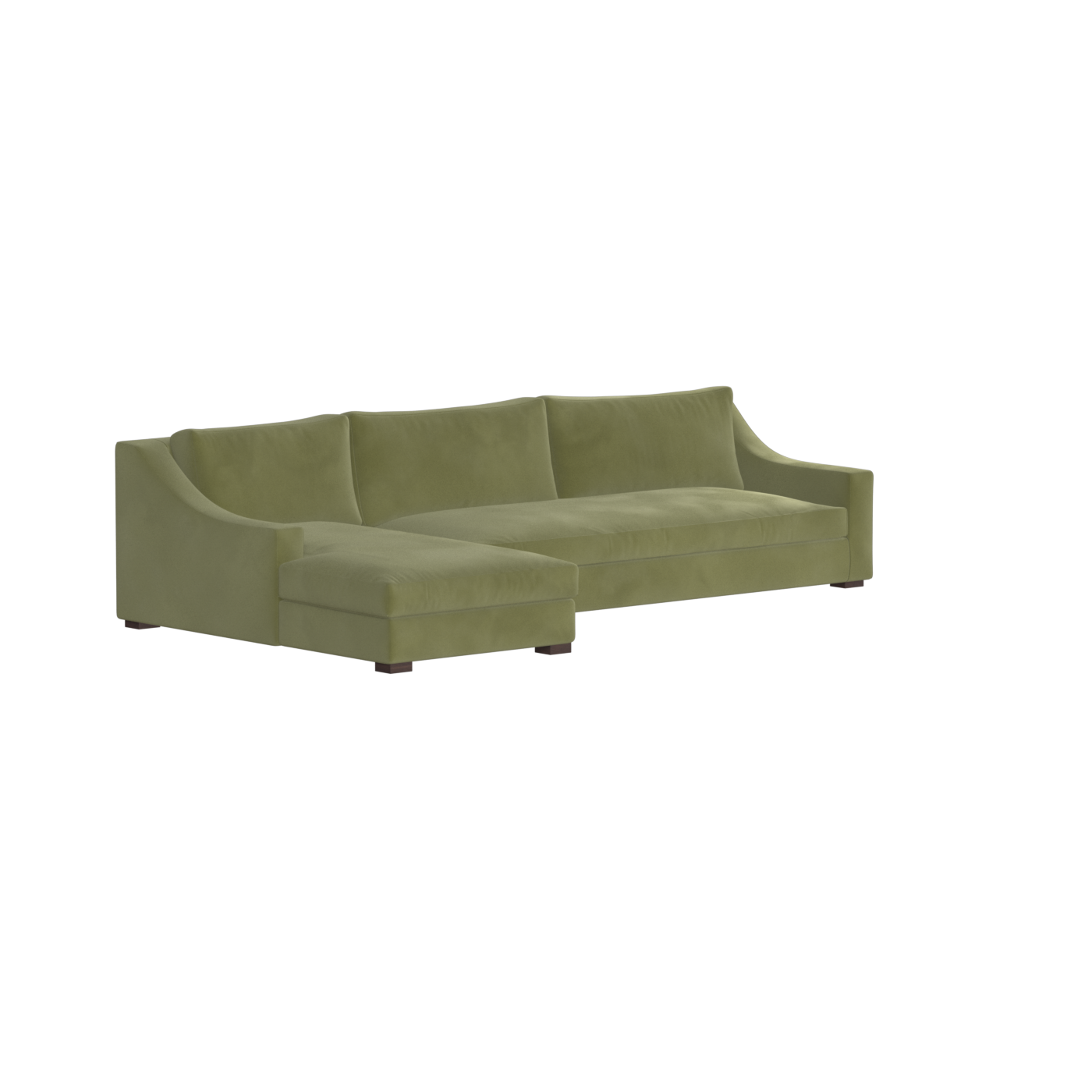 Louis Sectional Sofa — Low-Profile Modular Corner Layout