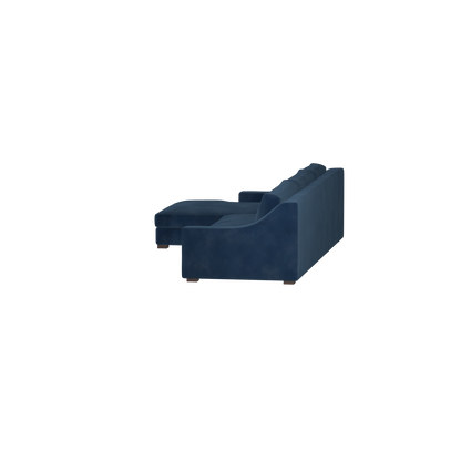 Canapé sectionnel Louis — Disposition d'angle modulaire à profil bas 