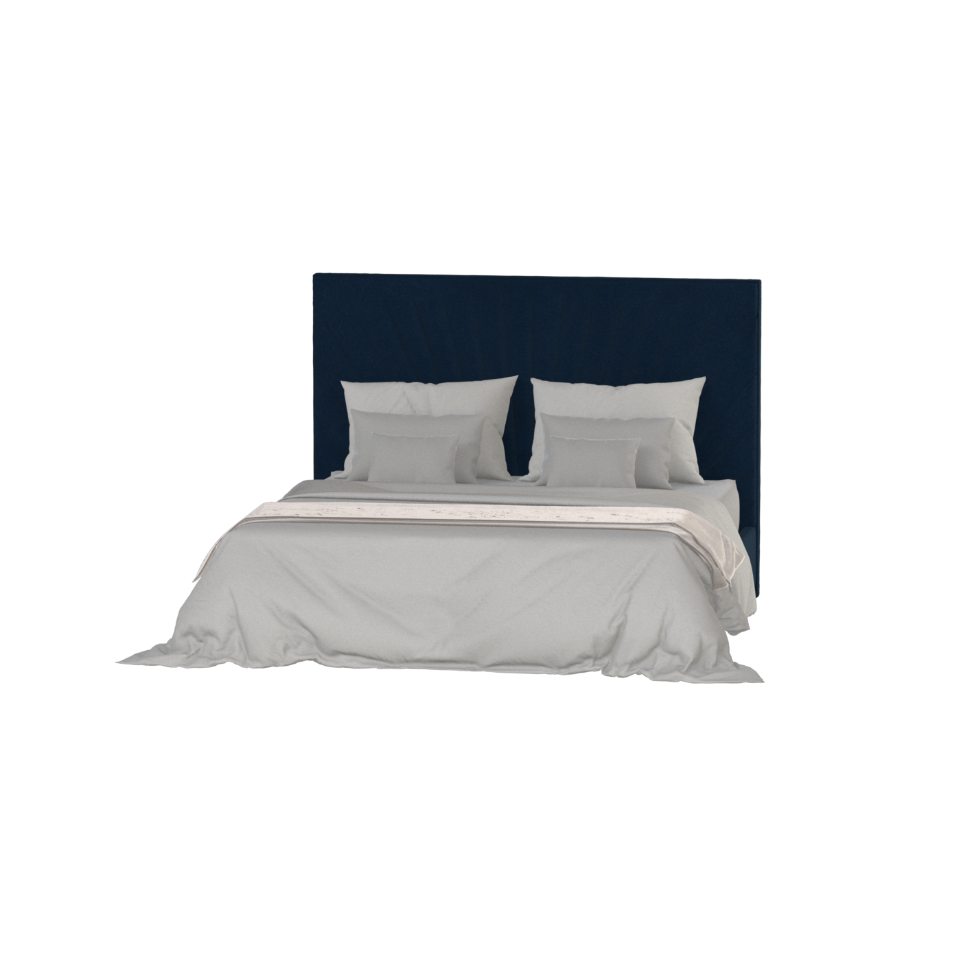 Lit Lucia avec tête de lit haute et raffinée