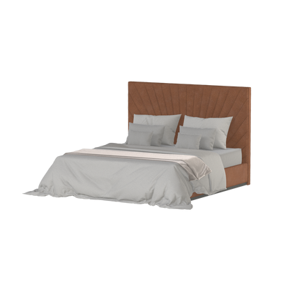 Lucia Bed With High Refined Headboard