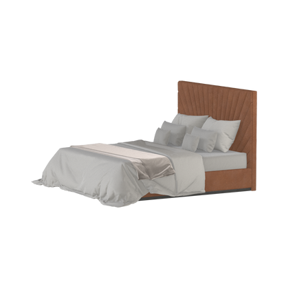Lucia Bed With High Refined Headboard