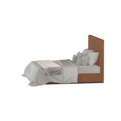 Lucia Bed With High Refined Headboard