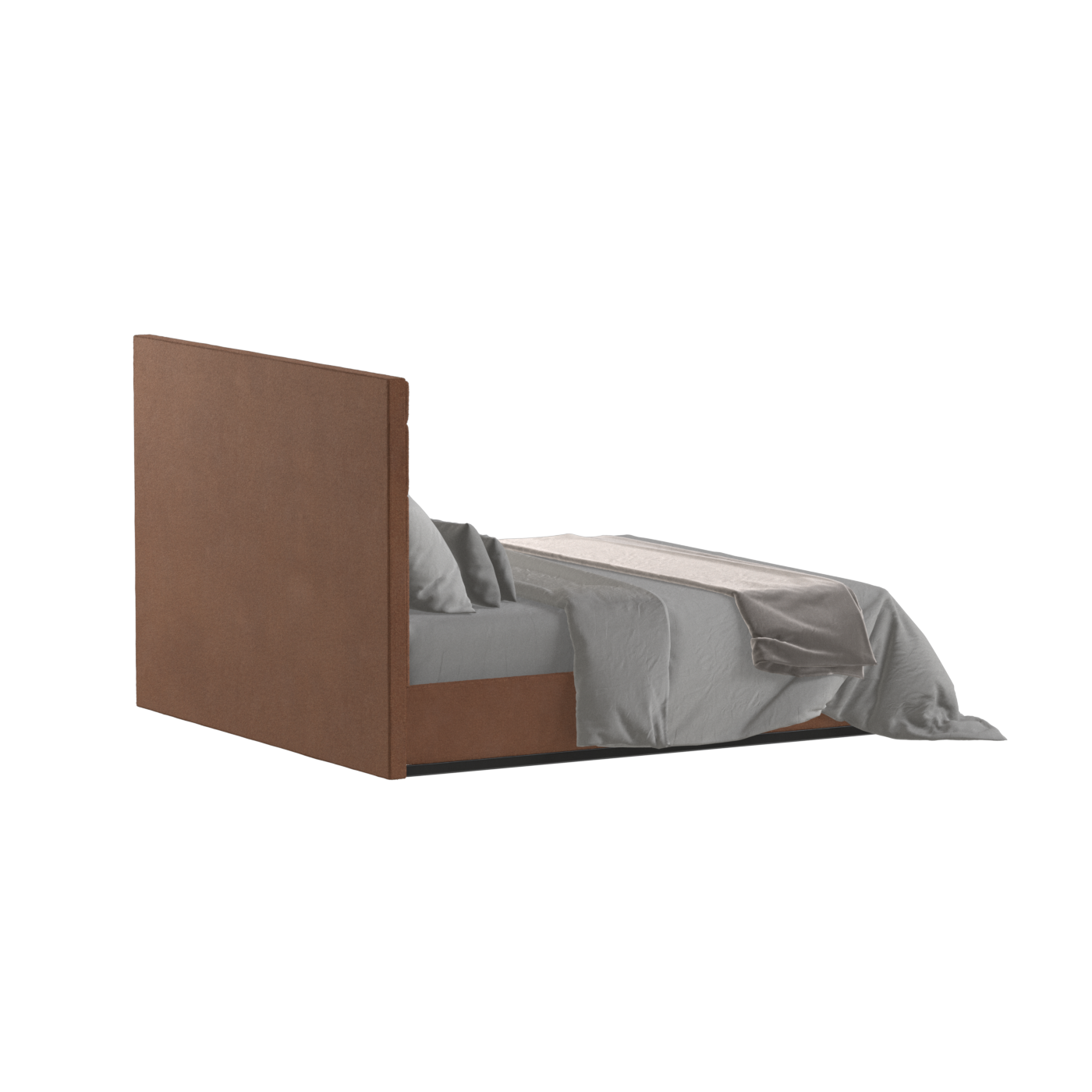 Lucia Bed With High Refined Headboard