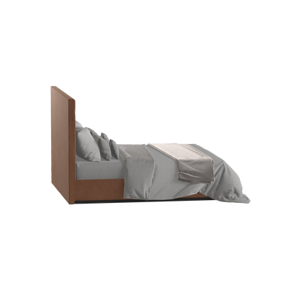 Lucia Bed With High Refined Headboard