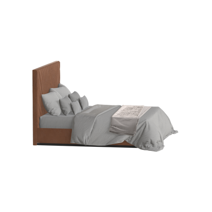 Lucia Bed With High Refined Headboard