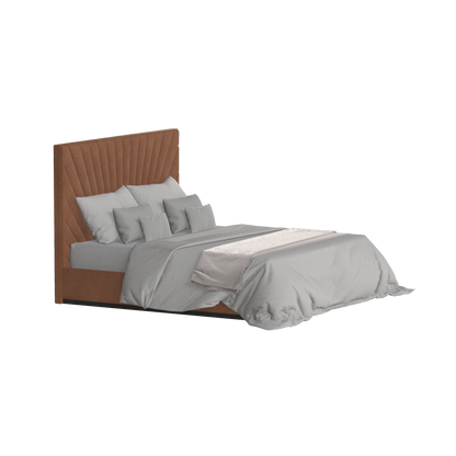Lucia Bed With High Refined Headboard