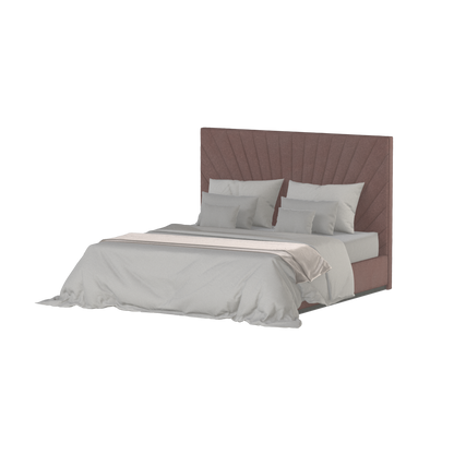 Lucia Bed With High Refined Headboard