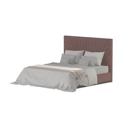 Lucia Bed With High Refined Headboard