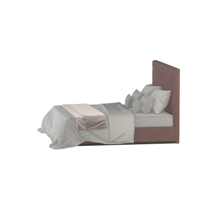 Lucia Bed With High Refined Headboard