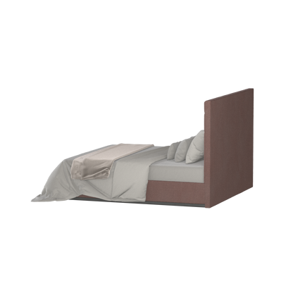 Lucia Bed With High Refined Headboard