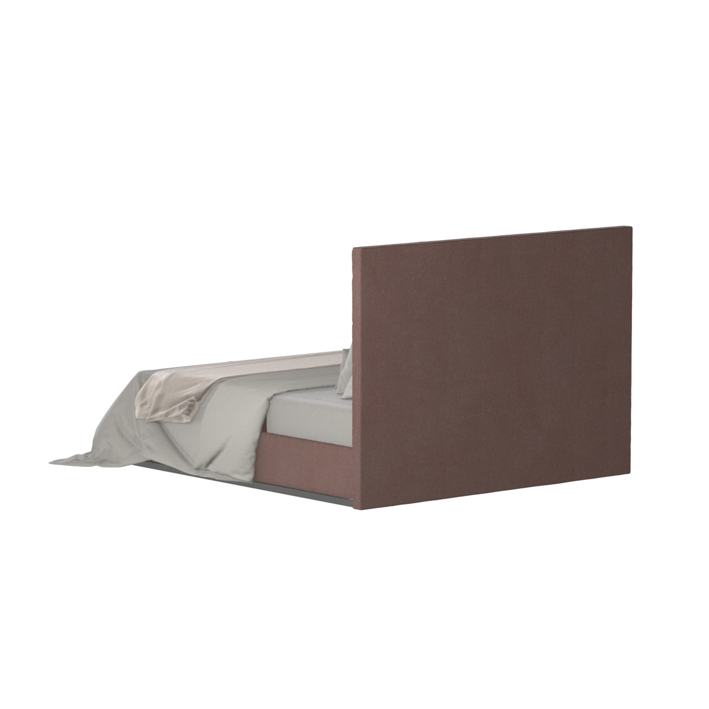 Lucia Bed With High Refined Headboard