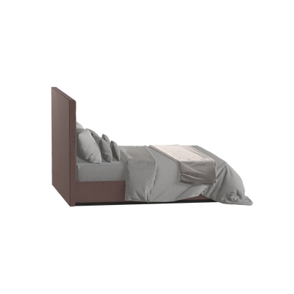 Lucia Bed With High Refined Headboard