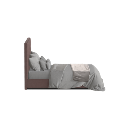 Lucia Bed With High Refined Headboard