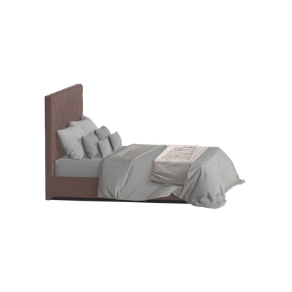 Lucia Bed With High Refined Headboard
