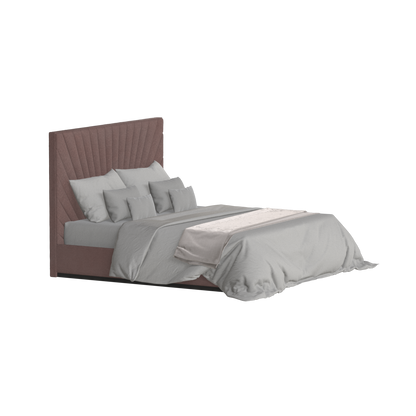 Lucia Bed With High Refined Headboard