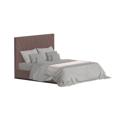 Lucia Bed With High Refined Headboard