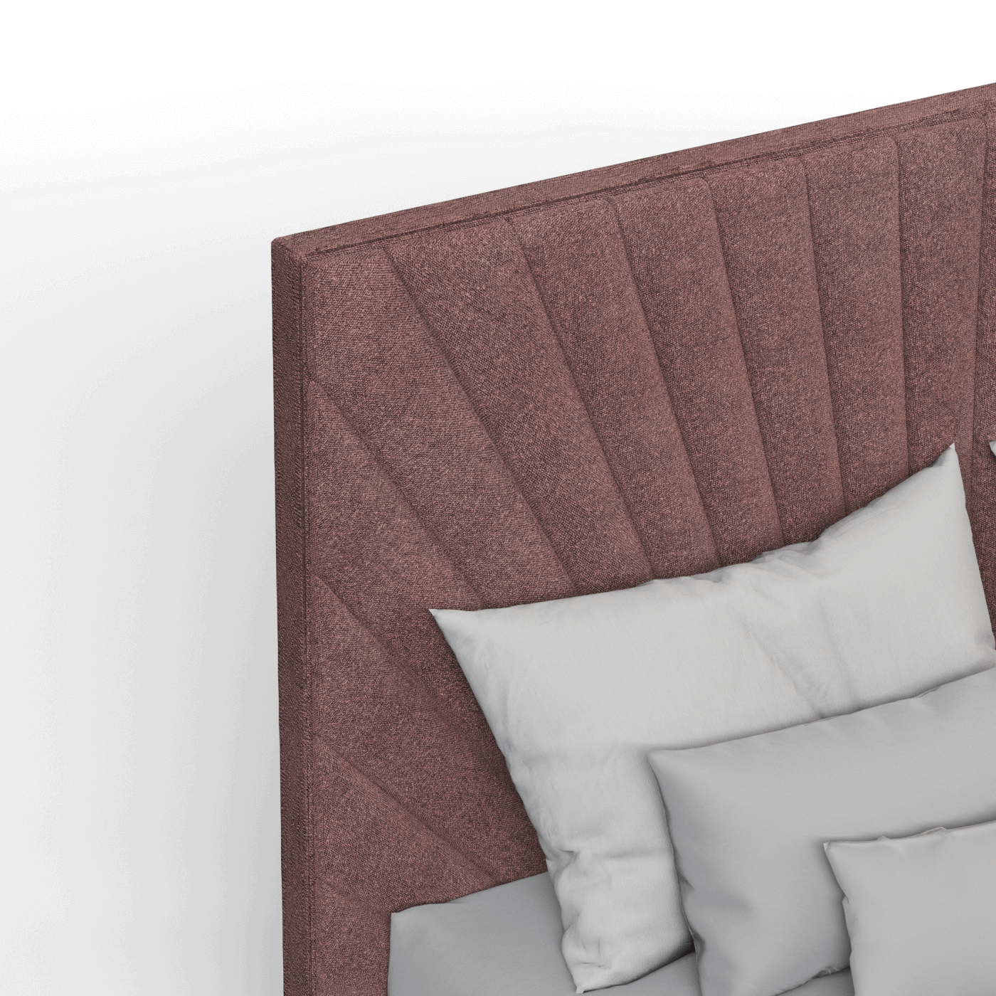 Lucia Bed With High Refined Headboard
