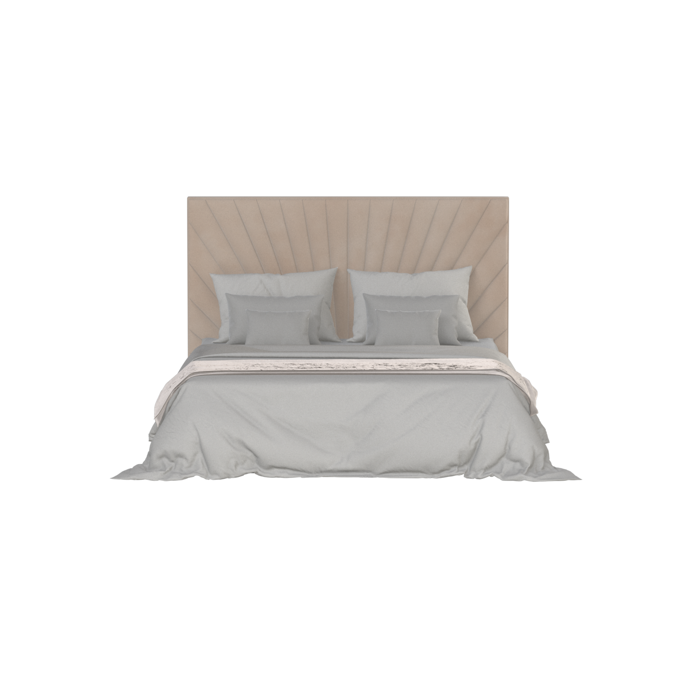 Lucia high headboard bed