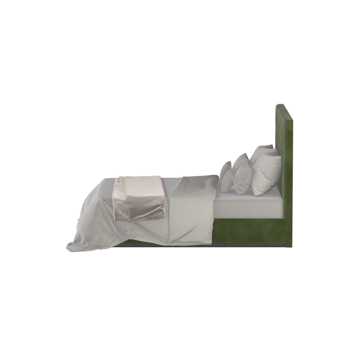 Lucia Bed With High Refined Headboard