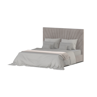 Lucia Bed With High Refined Headboard