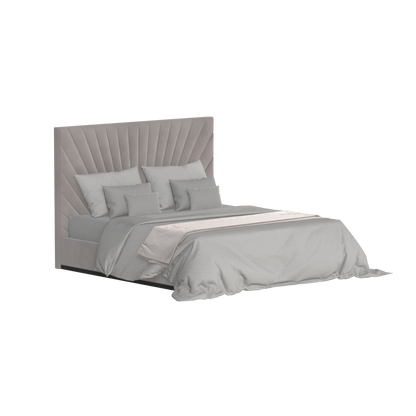 Lucia Bed With High Refined Headboard
