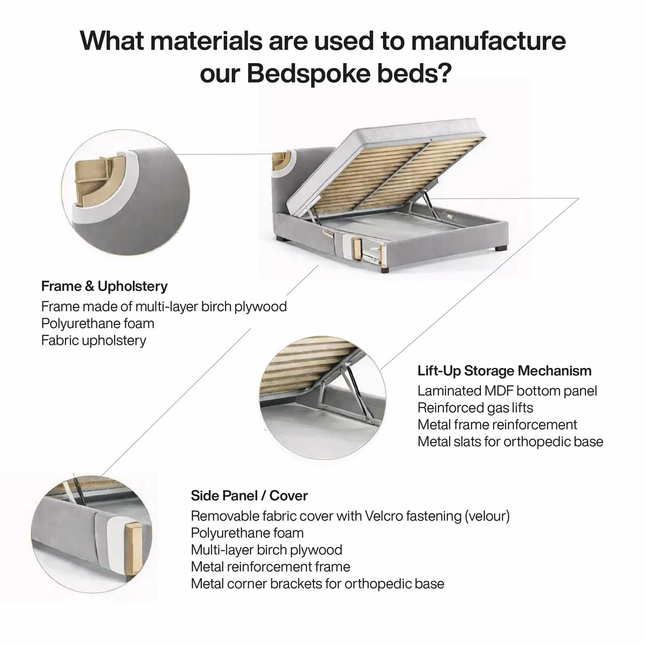 Serena Daybed — Elegant Upholstered Daybed with Optional Storage