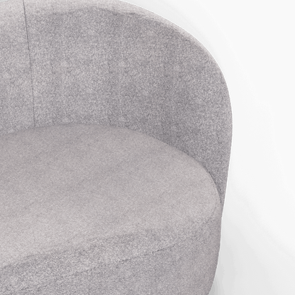 Posh Boucle Curved Sofa