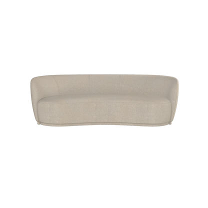 Posh Sofa - Curved Back Sofa with Continuous Base
