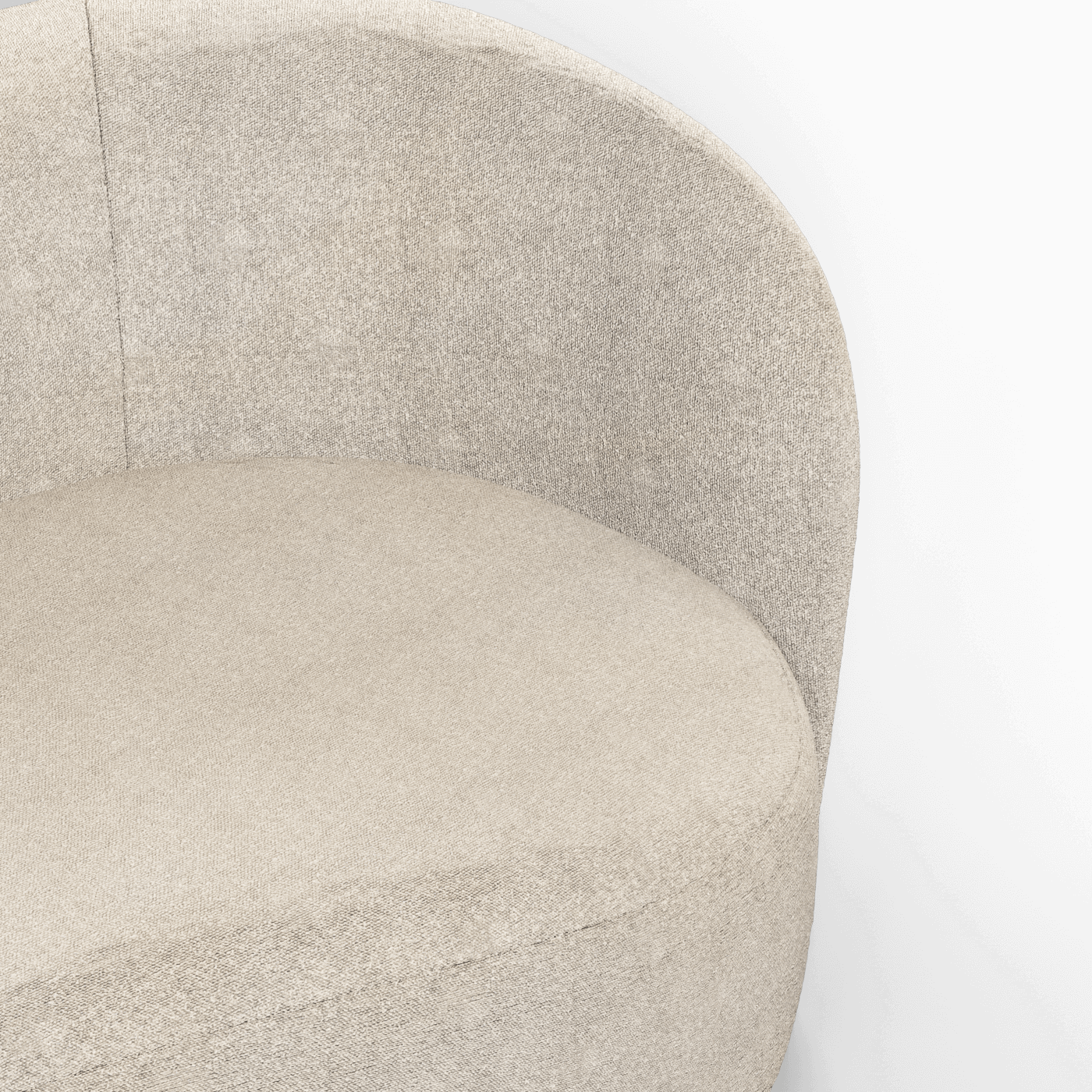 Posh Sofa - Curved Back Sofa with Continuous Base