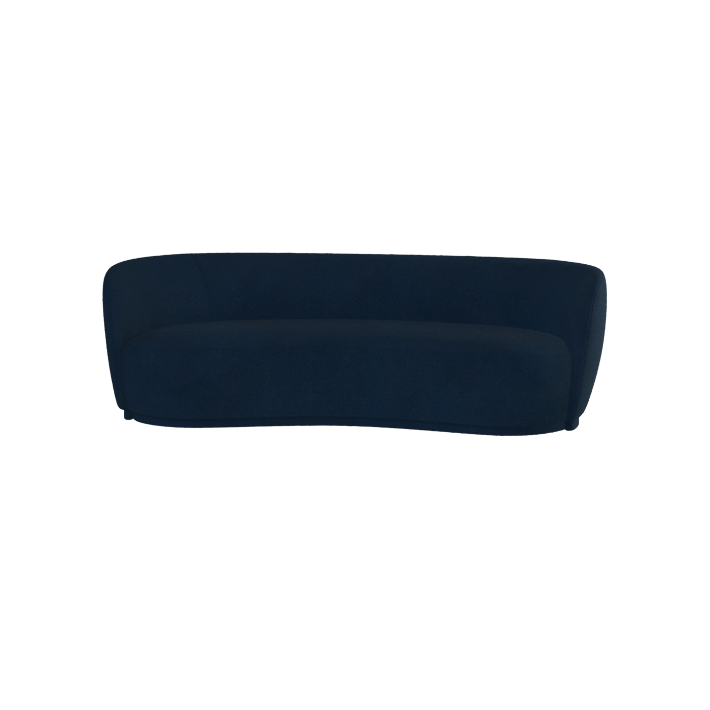 Posh Sofa - Curved Back Sofa with Continuous Base