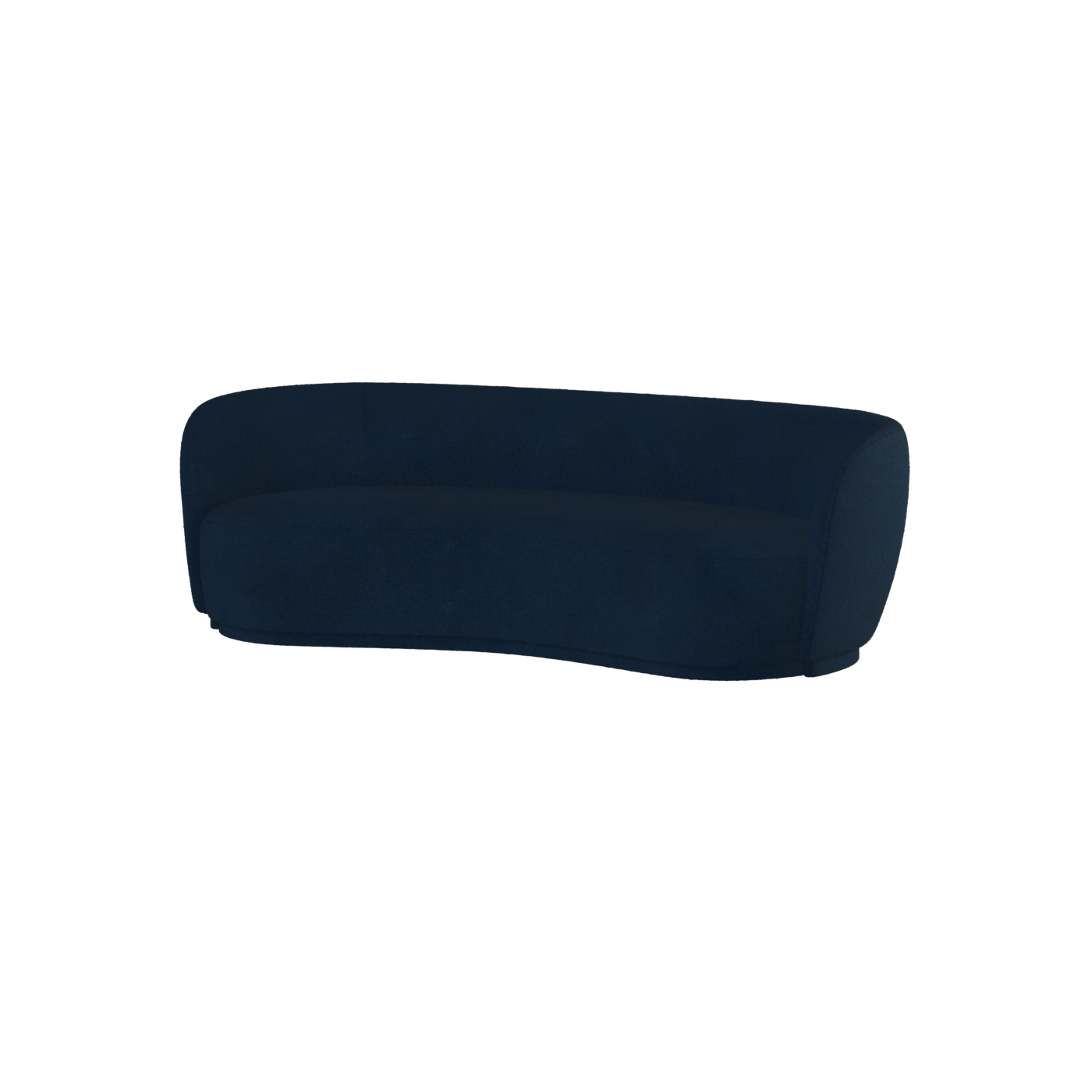 Posh Sofa - Curved Back Sofa with Continuous Base