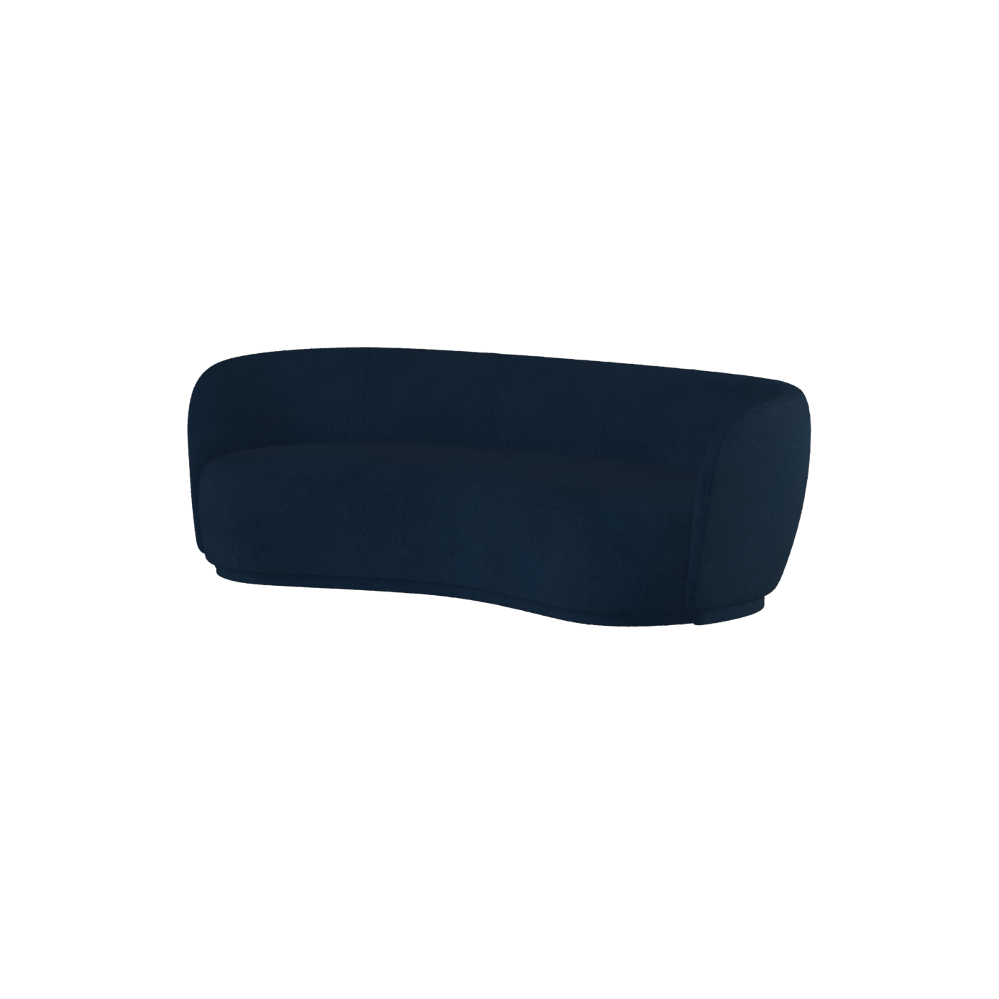 Posh Sofa - Curved Back Sofa with Continuous Base