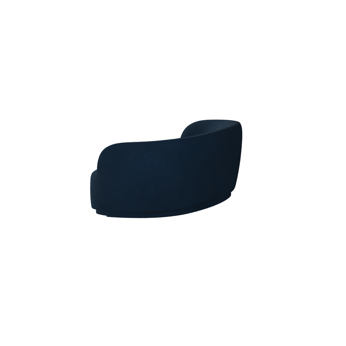 Posh Sofa - Curved Back Sofa with Continuous Base
