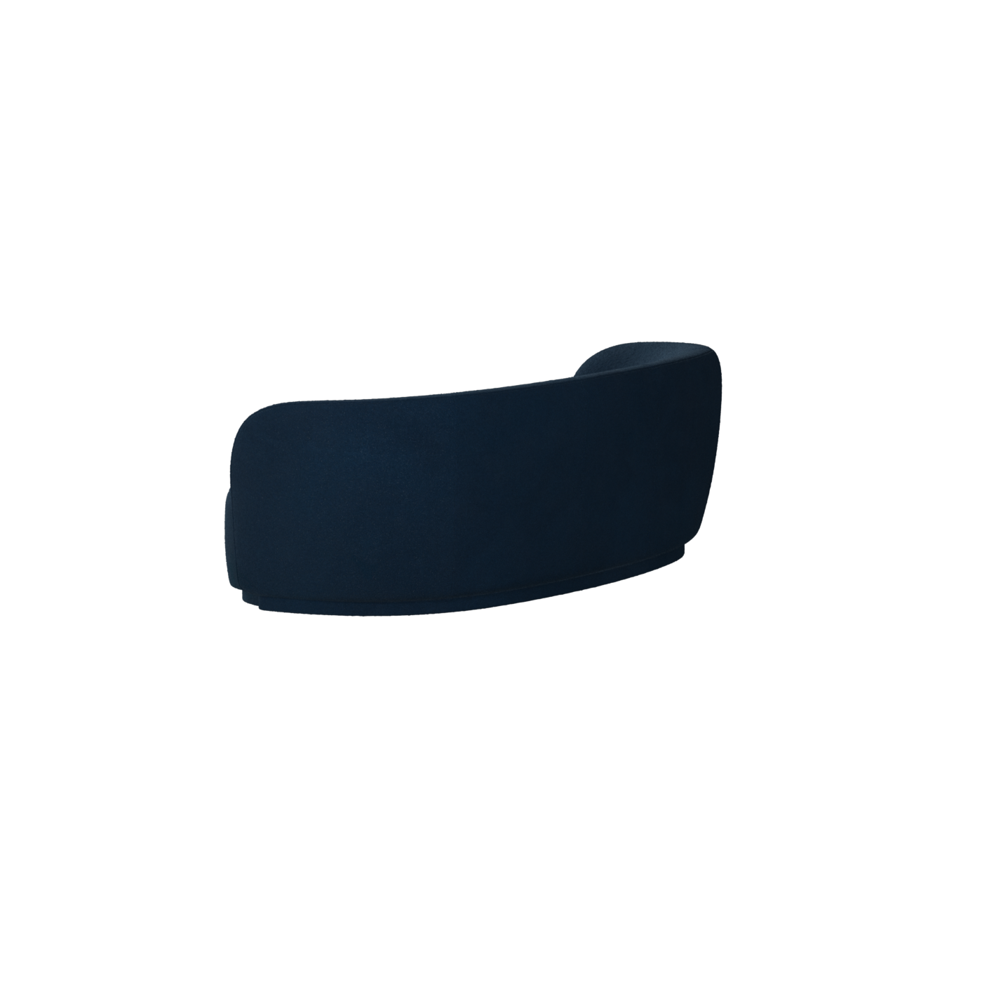 Posh Sofa - Curved Back Sofa with Continuous Base
