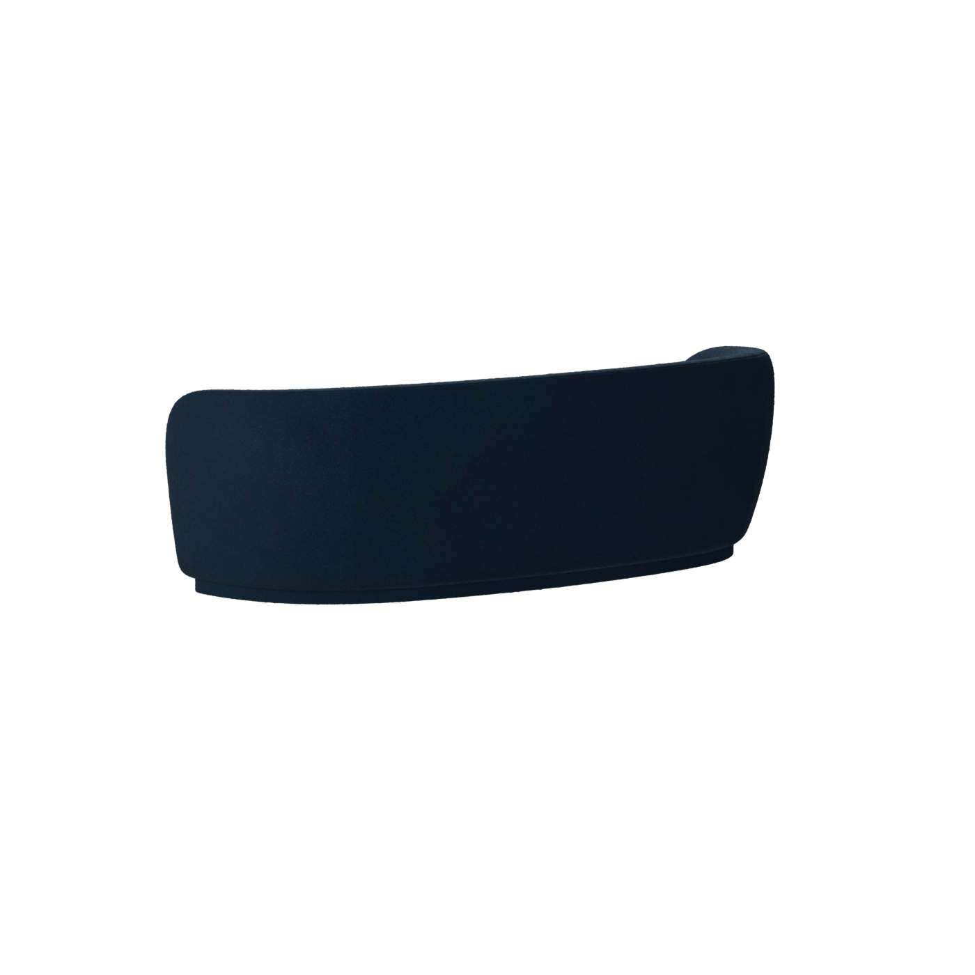 Posh Sofa - Curved Back Sofa with Continuous Base