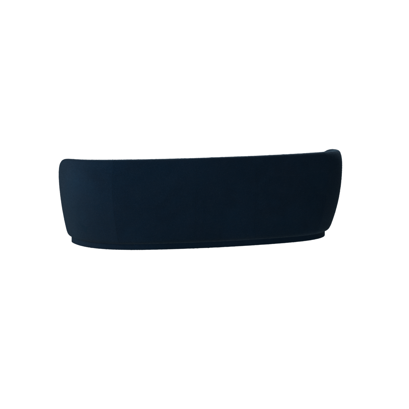 Posh Sofa - Curved Back Sofa with Continuous Base