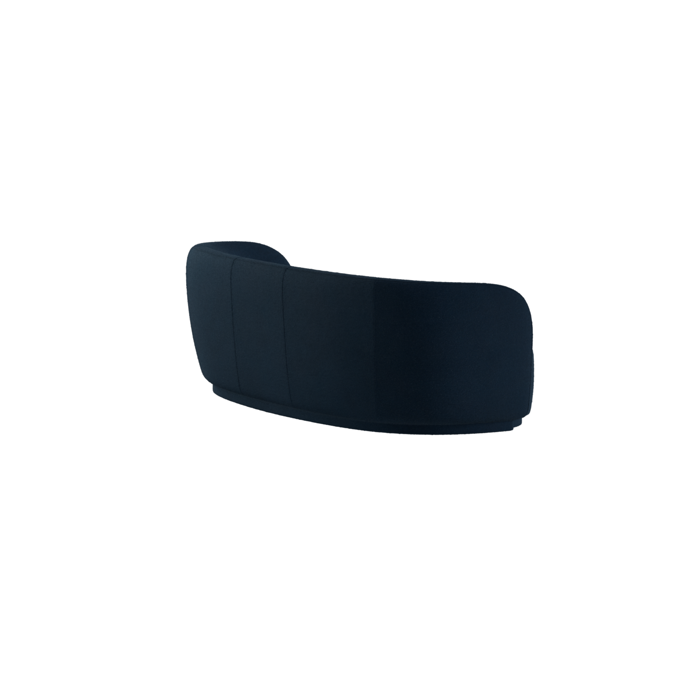Posh Sofa - Curved Back Sofa with Continuous Base