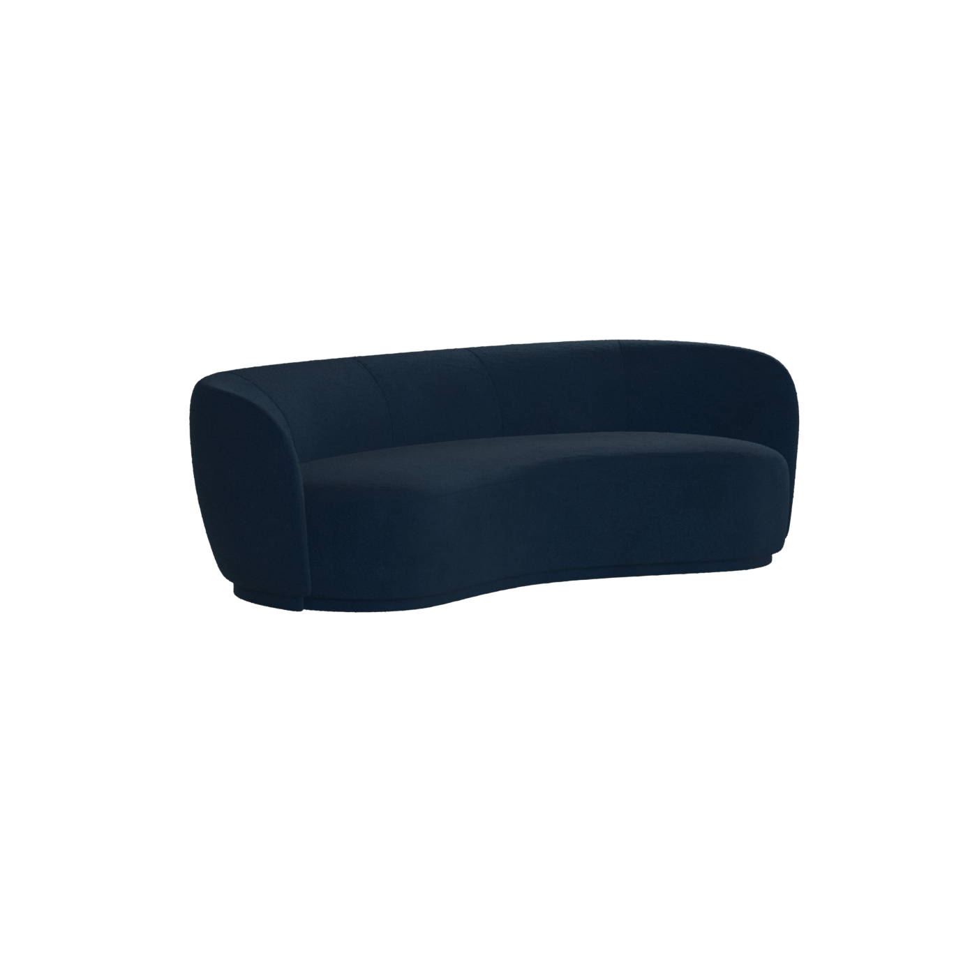 Posh Sofa - Curved Back Sofa with Continuous Base