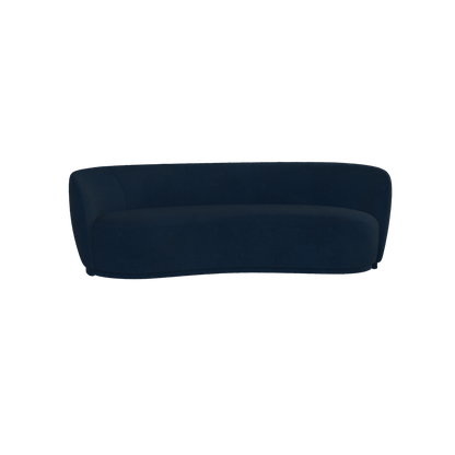 Posh Sofa - Curved Back Sofa with Continuous Base