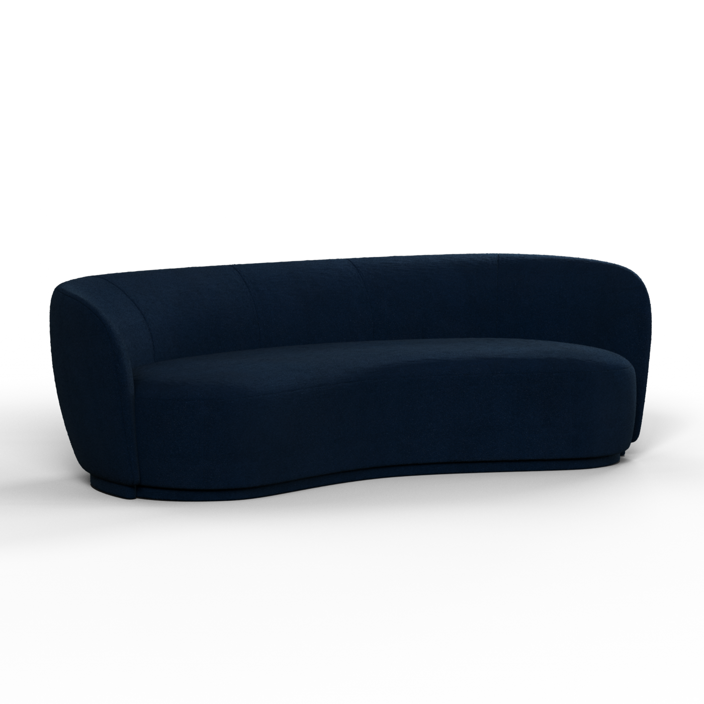 Posh Sofa - Curved Back Sofa with Continuous Base