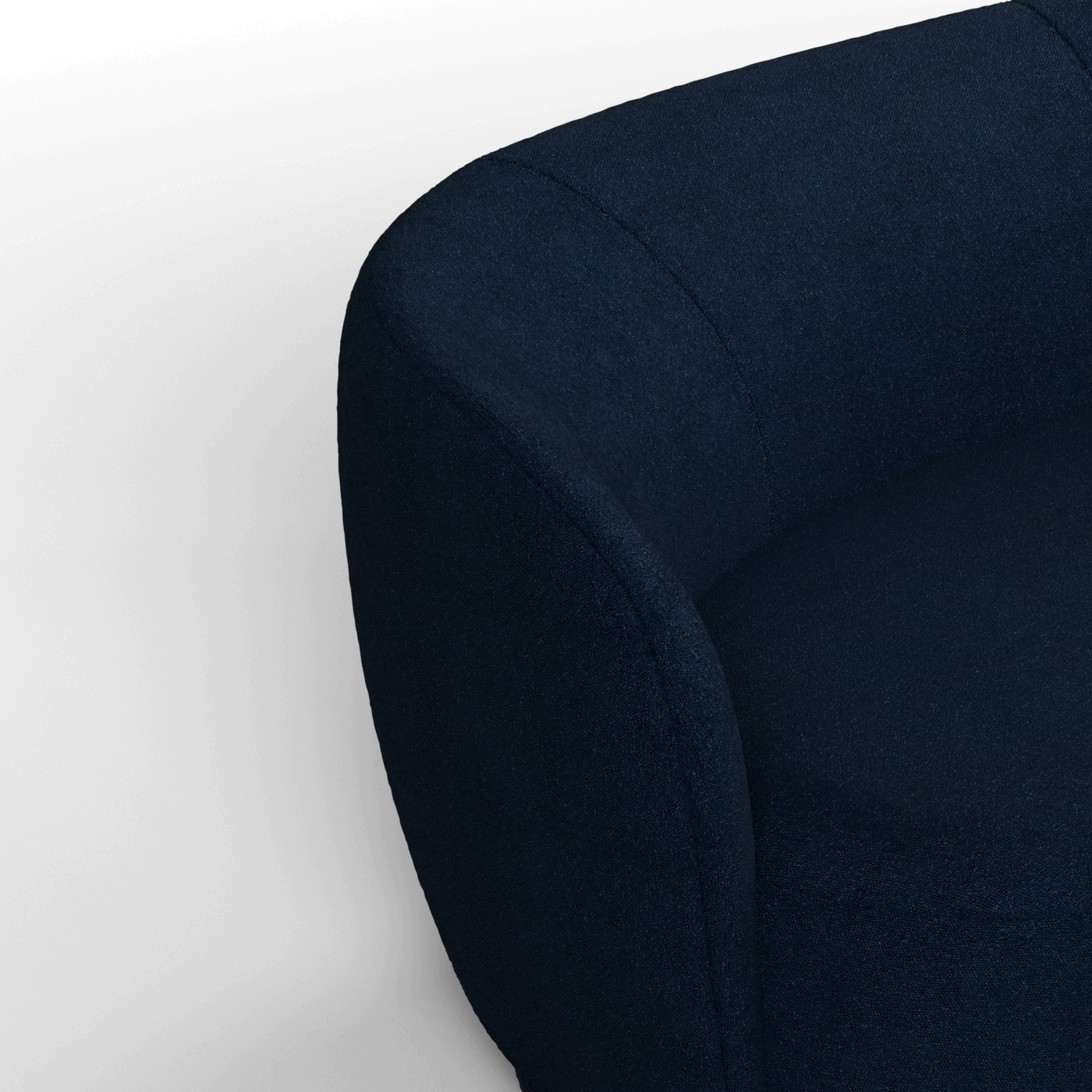 Posh Sofa - Curved Back Sofa with Continuous Base