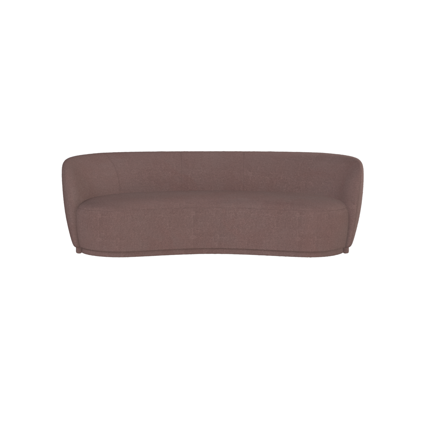 Posh Sofa - Curved Back Sofa with Continuous Base