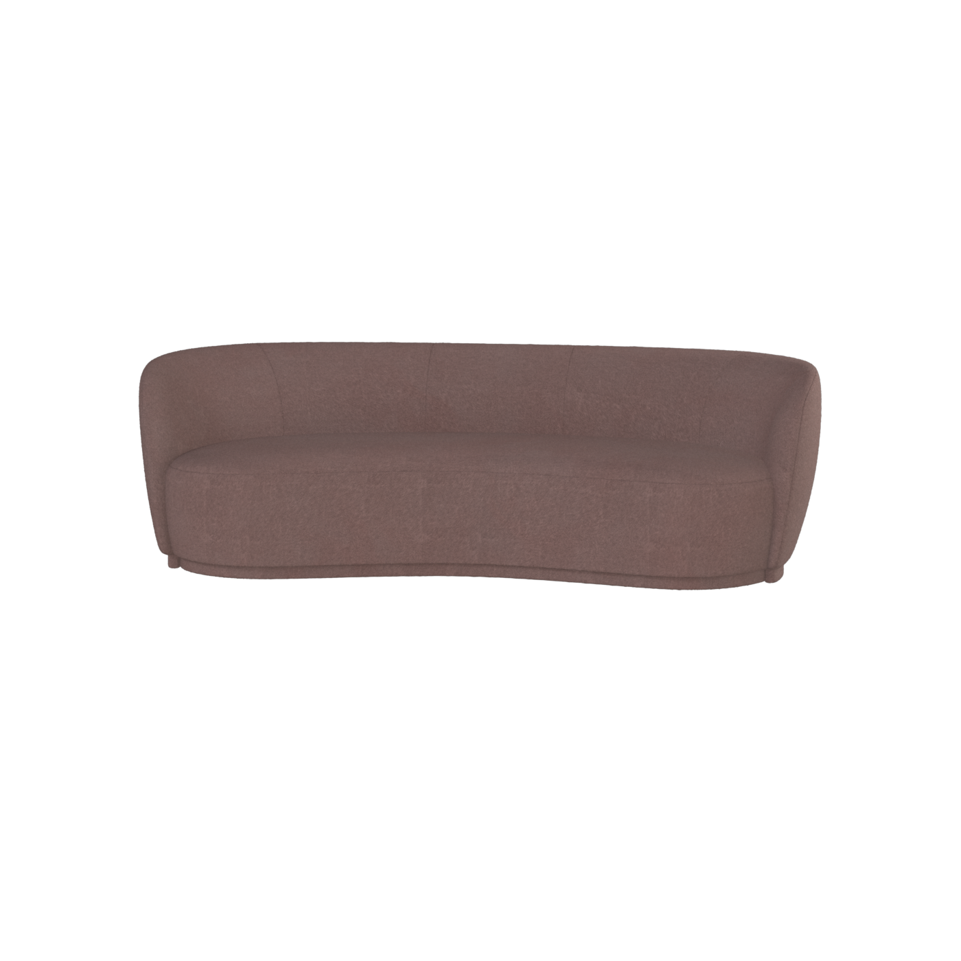 Posh Sofa - Curved Back Sofa with Continuous Base