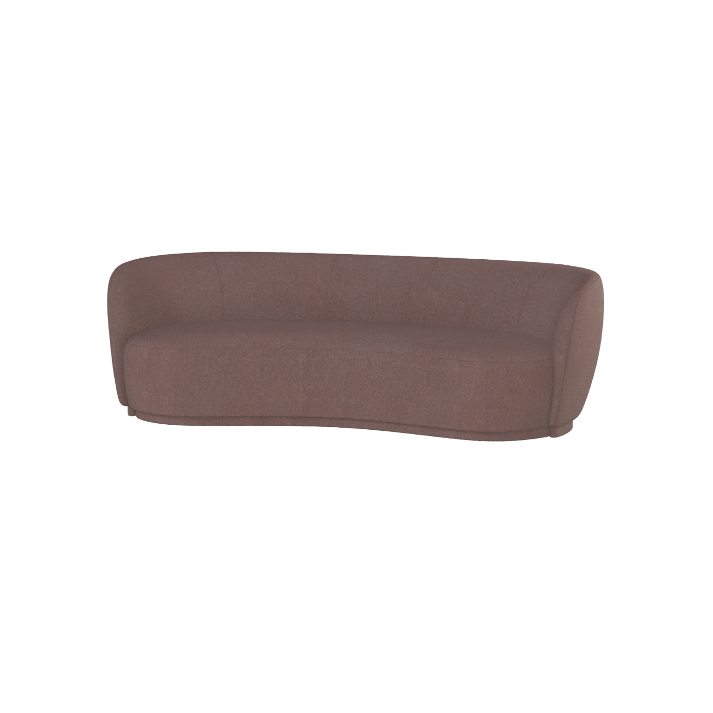 Posh Sofa - Curved Back Sofa with Continuous Base