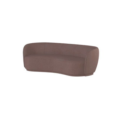 Posh Sofa - Curved Back Sofa with Continuous Base