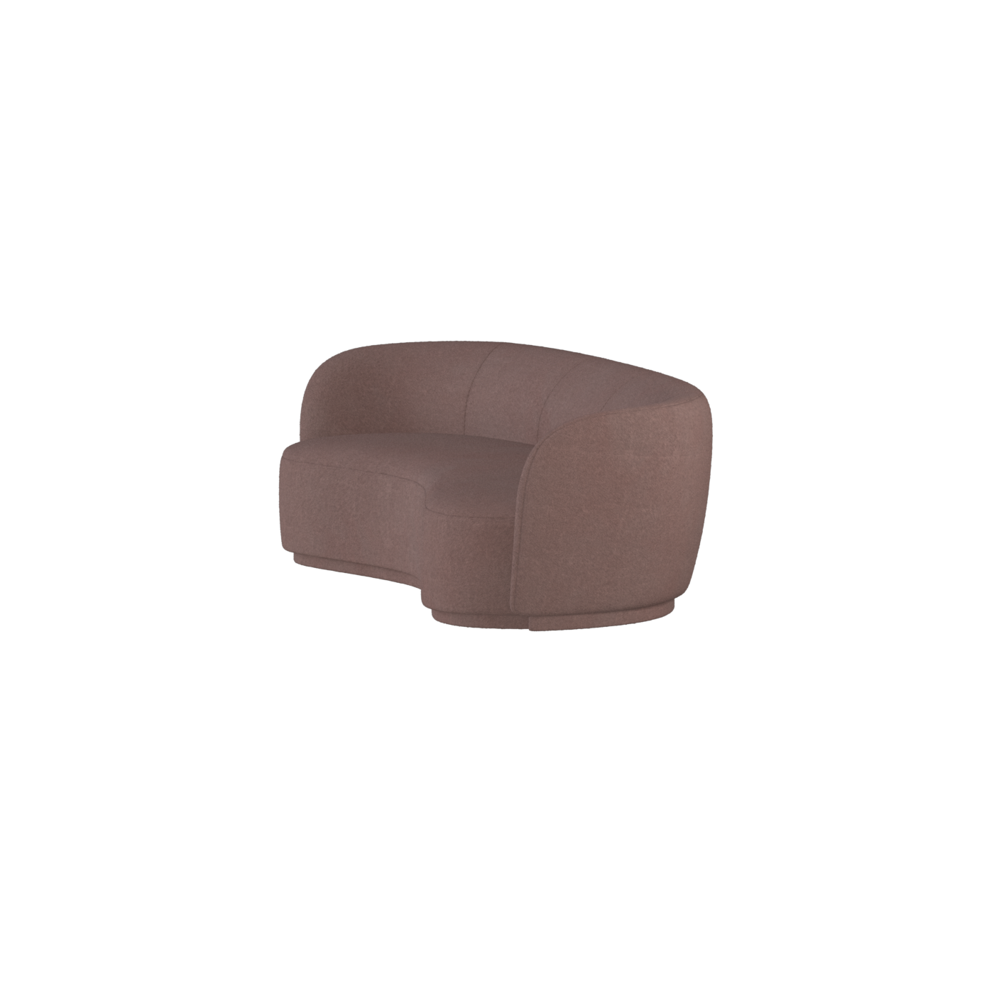 Posh Sofa - Curved Back Sofa with Continuous Base
