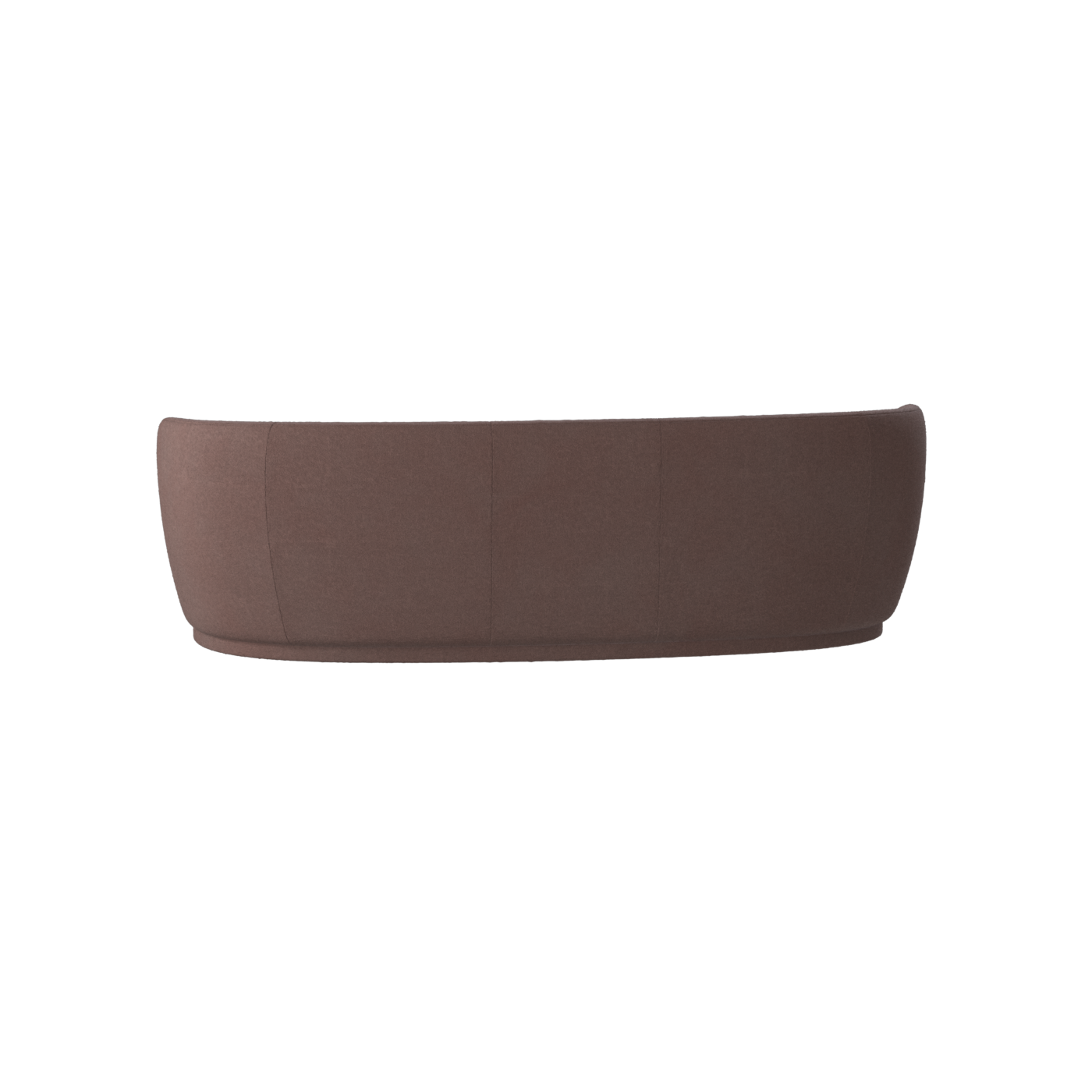 Posh Sofa - Curved Back Sofa with Continuous Base